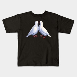 Pride: Dove Love No. 2 (no fill - Dark Background) Kids T-Shirt